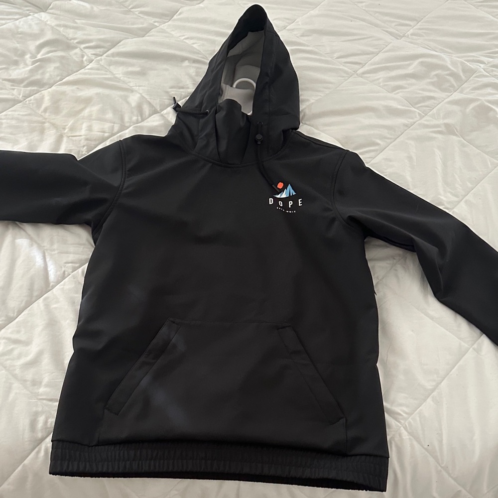DOPE Black Hoodie with Logo Accent Women’s